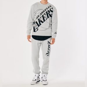 Los Angeles Lakers full crewnecks & sweatpants combo